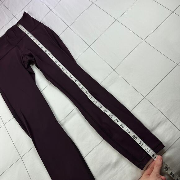 Lululemon Leggings Womens 4 Purple Pelt Train Times 7/8 Mesh Athletic Run Sporty - Picture 10 of 10